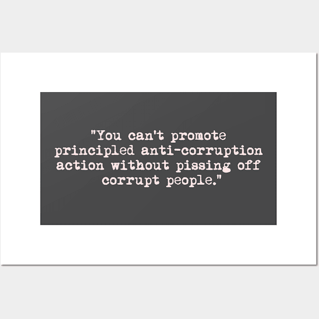 Kent Corruption Quote (pink) Wall Art by skittlemypony